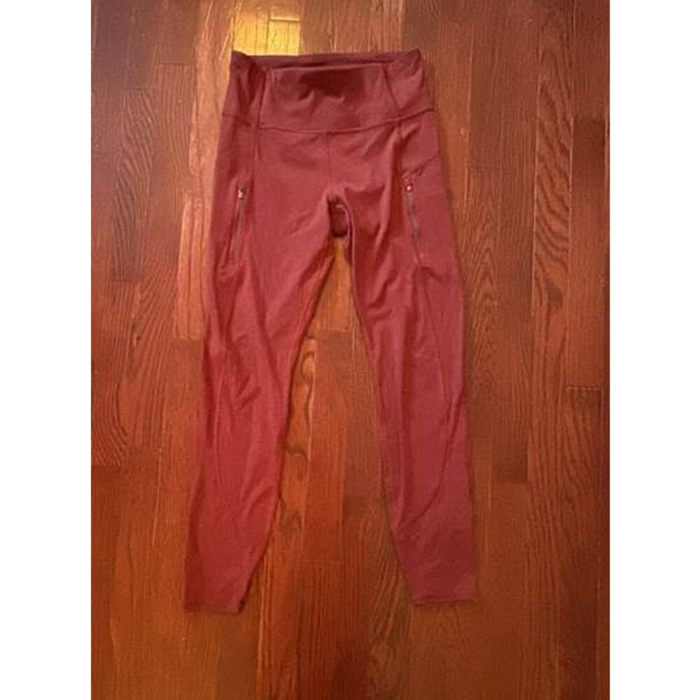 Athleta Rainier Tight High Rise Leggings in Spiced Cabernet Red Small S - Picture 4 of 8